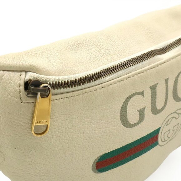 GUCCI Red Leather Fanny Pack - Picture 7 of 9